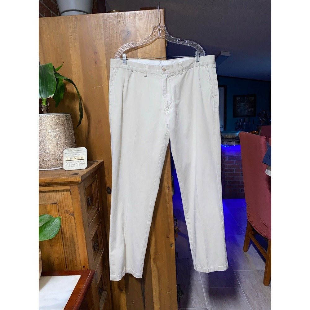 Polo By Ralph Lauren khaki beige chino pant RN#41381 s 100% cotton mens 40/32